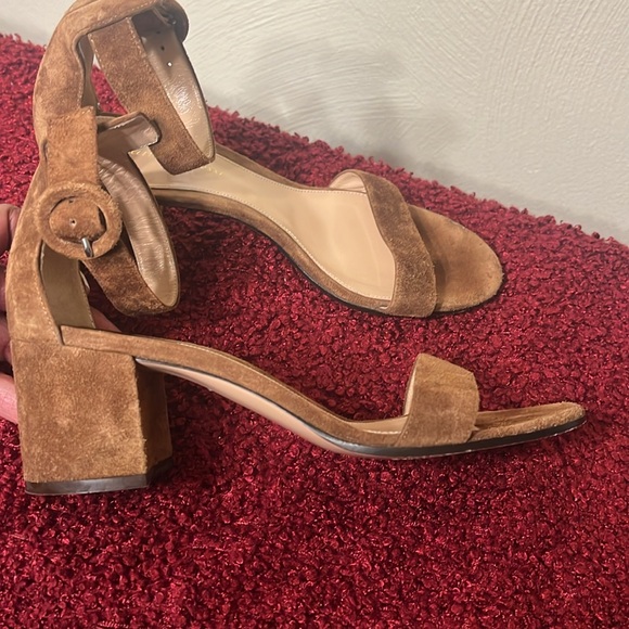 Gianvito Rossi Versilia 60 Sandals Tan Suede sz 9 - Picture 14 of 16
